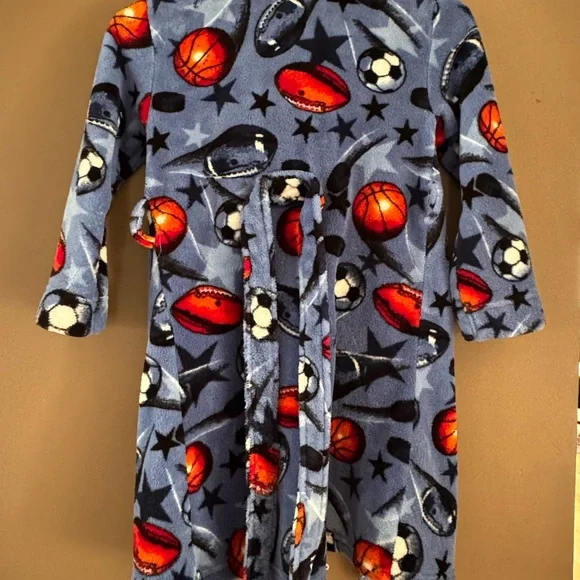 George Kids' Blue Sports Robe - Picture 3 of 4